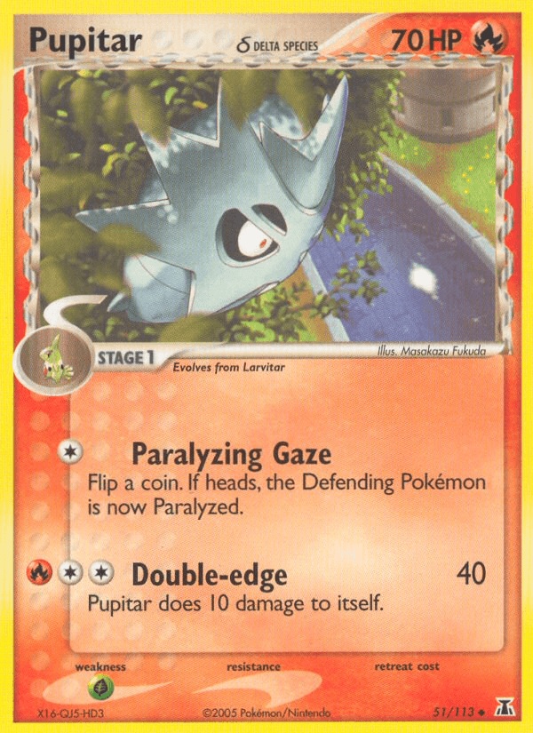 Pupitar δ, kortbilde fra pokemontcg.io