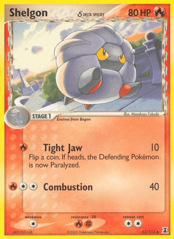Shelgon δ, kortbilde fra pokemontcg.io