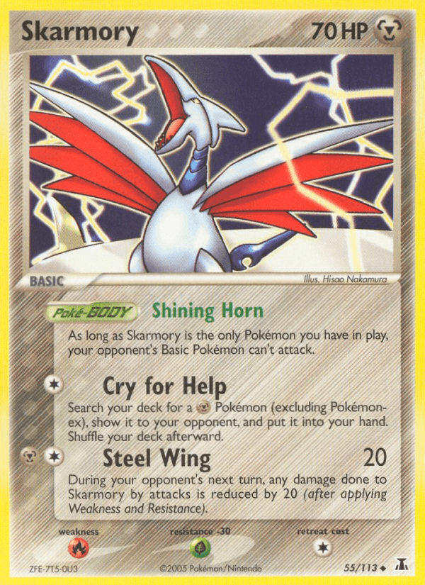 Skarmory, kortbilde fra pokemontcg.io