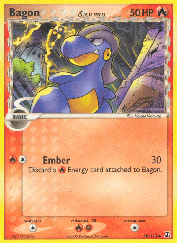Bagon δ, kortbilde fra pokemontcg.io