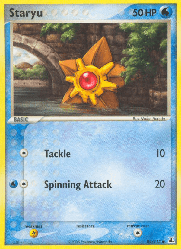 Staryu, kortbilde fra pokemontcg.io