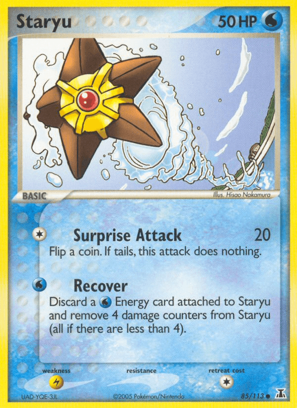 Staryu, kortbilde fra pokemontcg.io
