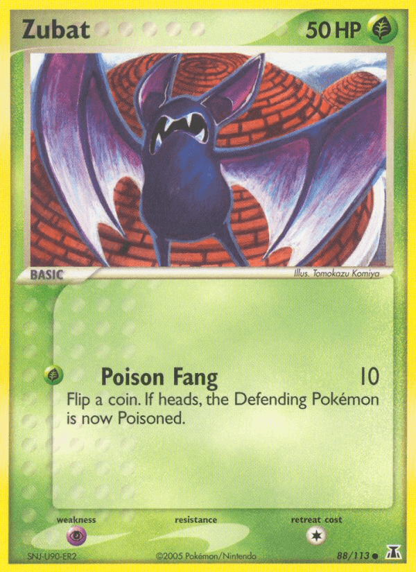Zubat, kortbilde fra pokemontcg.io
