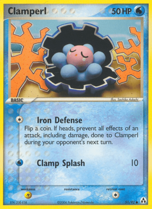 Clamperl, kortbilde fra pokemontcg.io