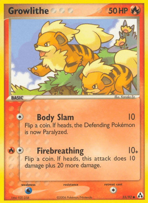 Growlithe, kortbilde fra pokemontcg.io