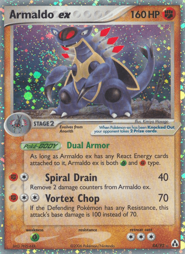 Armaldo ex, kortbilde fra pokemontcg.io