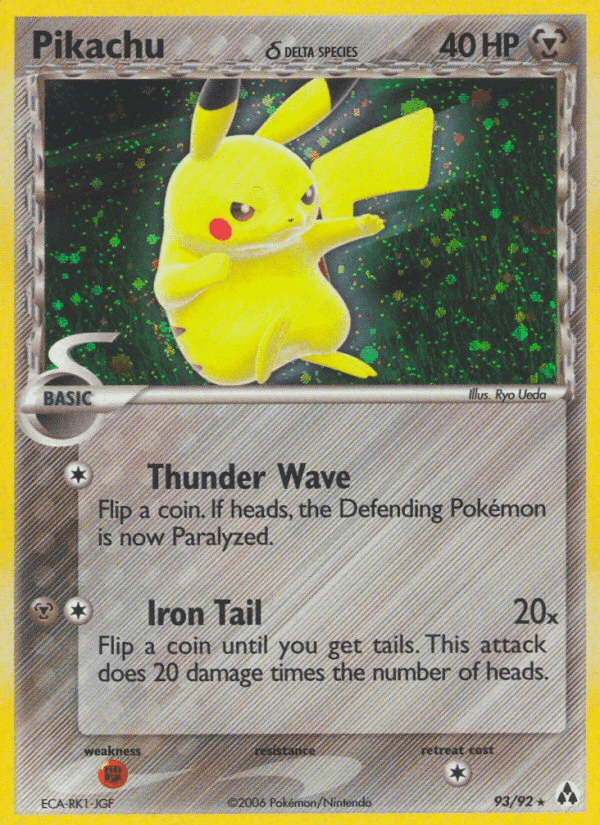 Pikachu δ, kortbilde fra pokemontcg.io