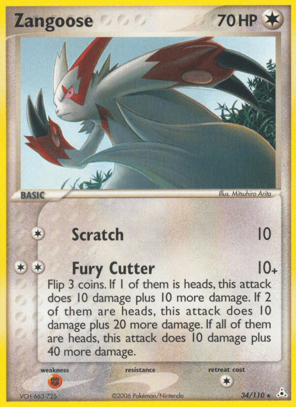 Zangoose, kortbilde fra pokemontcg.io