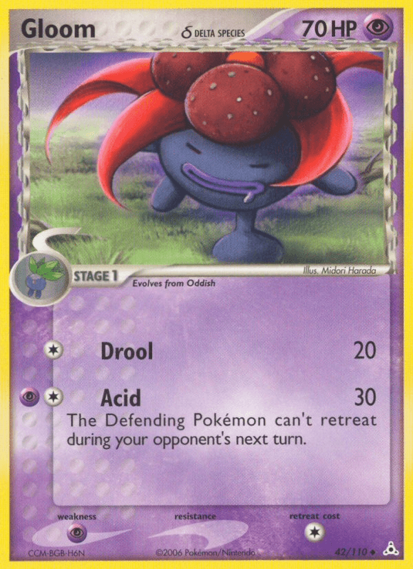 Gloom δ, kortbilde fra pokemontcg.io