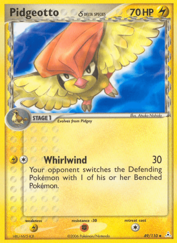 Pidgeotto δ, kortbilde fra pokemontcg.io
