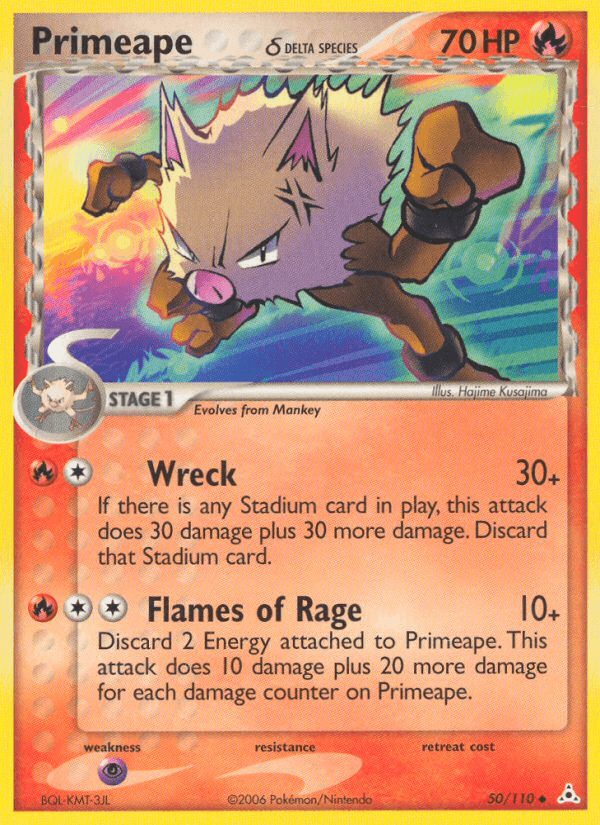 Primeape δ, kortbilde fra pokemontcg.io