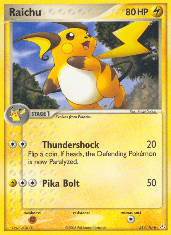 Raichu, kortbilde fra pokemontcg.io