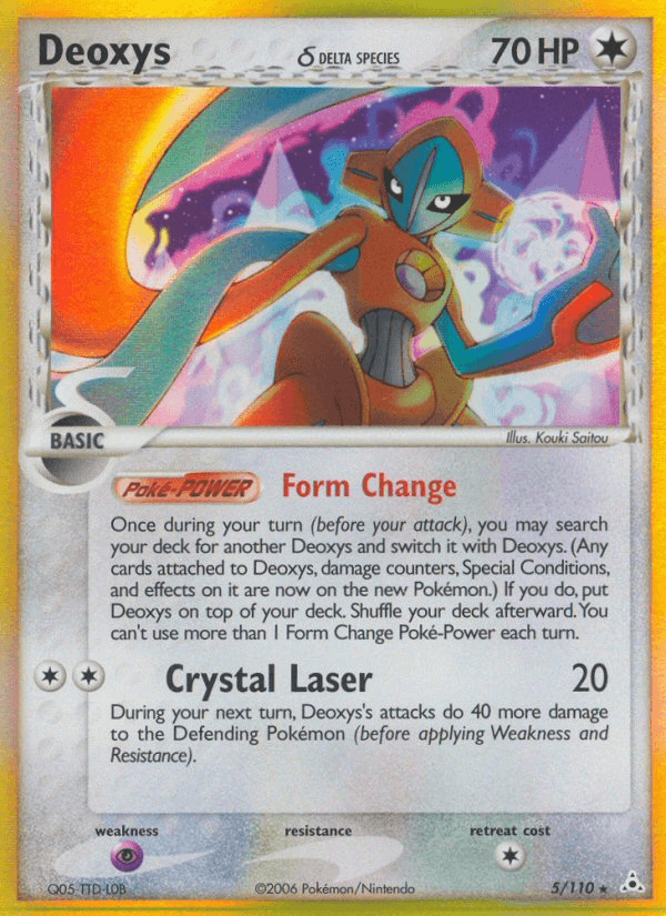 Deoxys δ, kortbilde fra pokemontcg.io