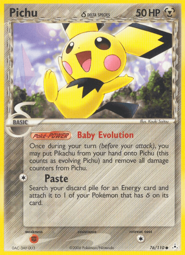 Pichu δ, kortbilde fra pokemontcg.io