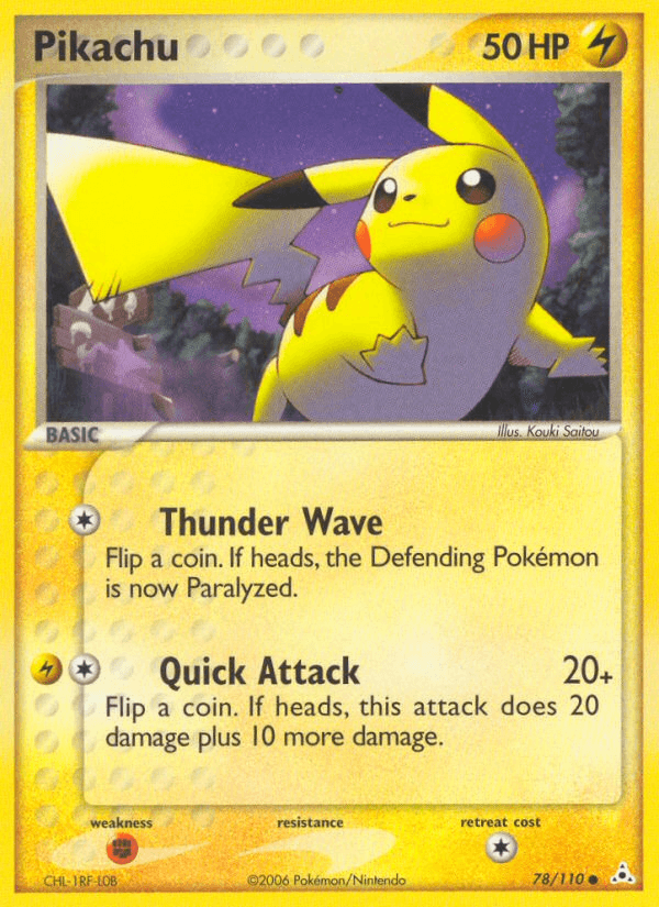 Pikachu, kortbilde fra pokemontcg.io