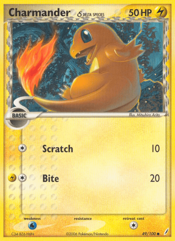 Charmander δ, kortbilde fra pokemontcg.io