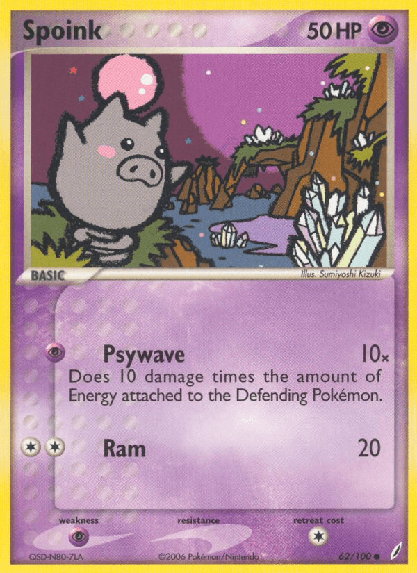 Spoink, kortbilde fra pokemontcg.io