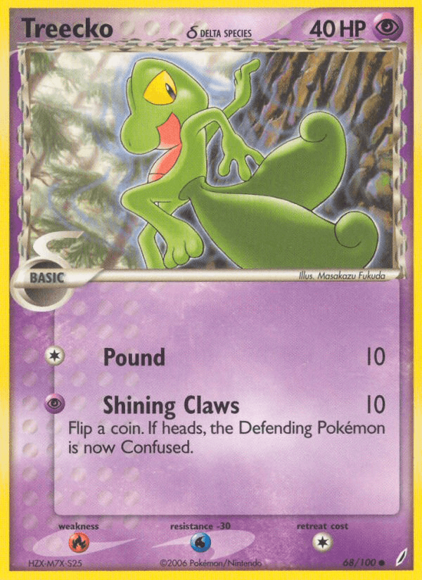 Treecko δ, kortbilde fra pokemontcg.io