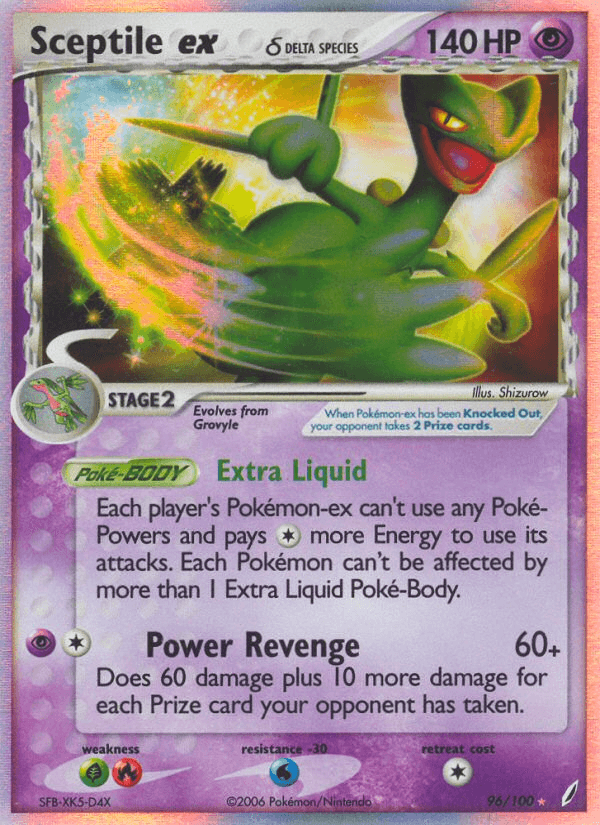 Sceptile ex δ, kortbilde fra pokemontcg.io