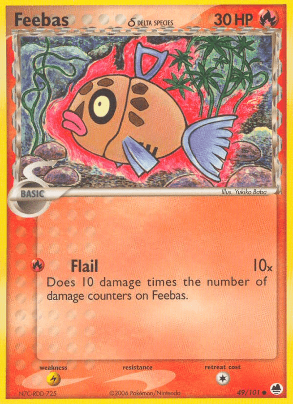 Feebas δ, kortbilde fra pokemontcg.io