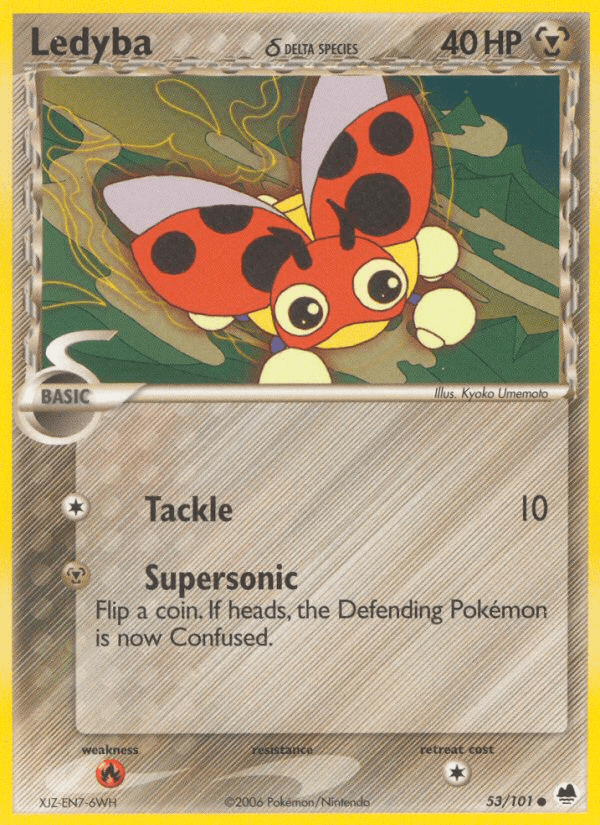 Ledyba δ, kortbilde fra pokemontcg.io