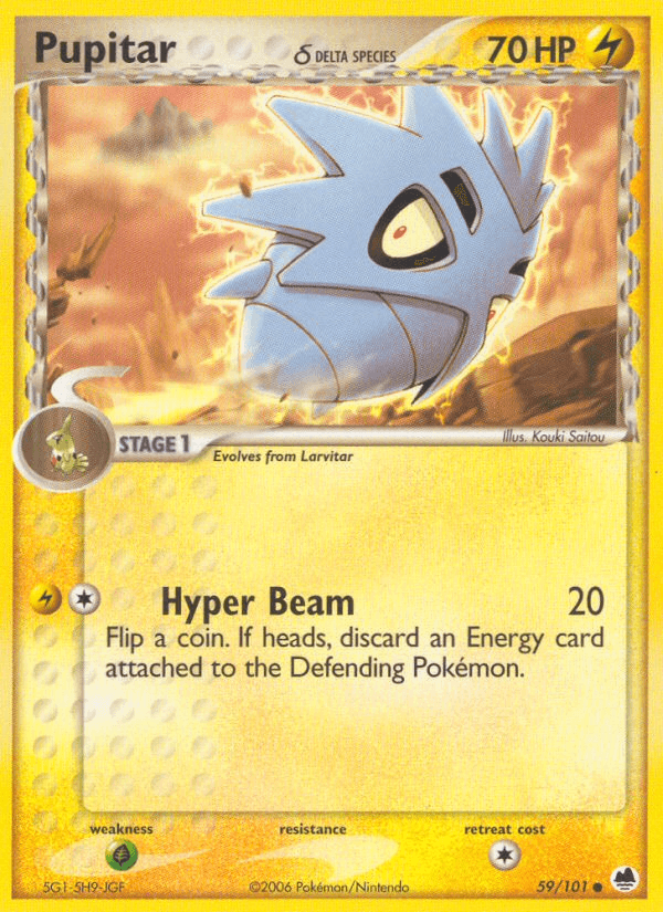 Pupitar δ, kortbilde fra pokemontcg.io