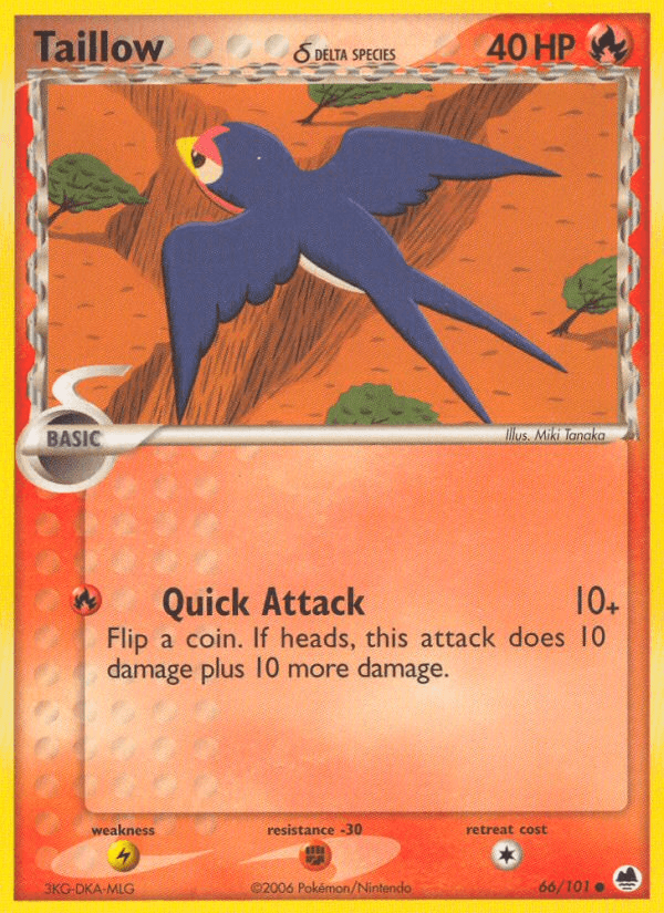 Taillow δ, kortbilde fra pokemontcg.io