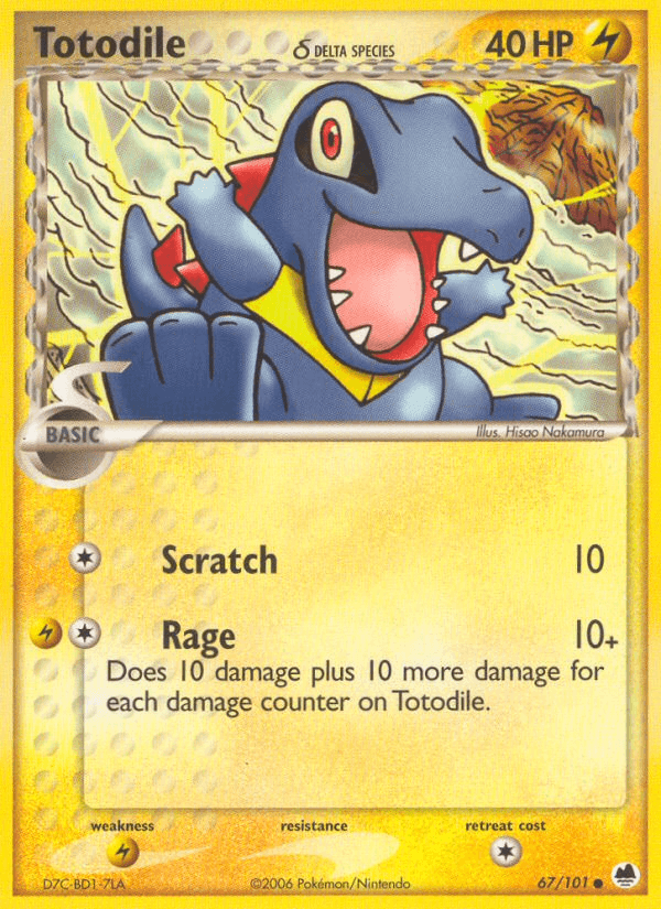 Totodile δ, kortbilde fra pokemontcg.io