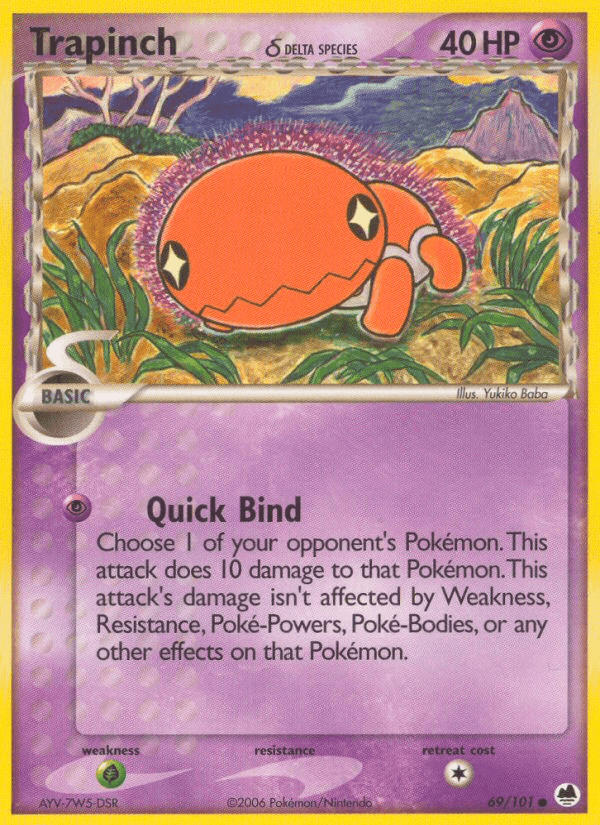 Trapinch δ, kortbilde fra pokemontcg.io
