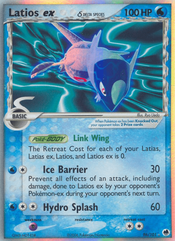 Latios ex δ, kortbilde fra pokemontcg.io
