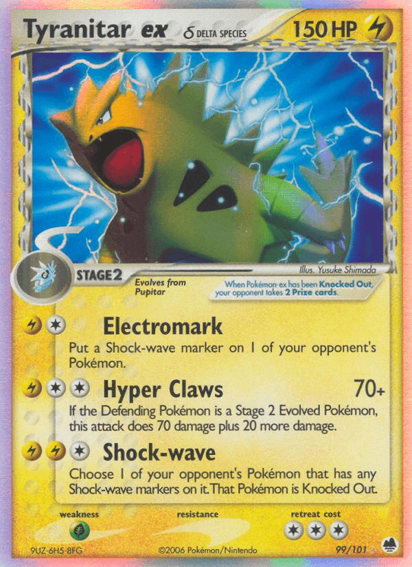 Tyranitar ex δ, kortbilde fra pokemontcg.io
