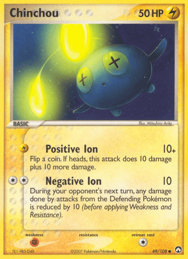 Chinchou, kortbilde fra pokemontcg.io