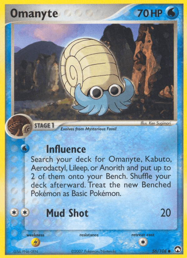 Omanyte, kortbilde fra pokemontcg.io