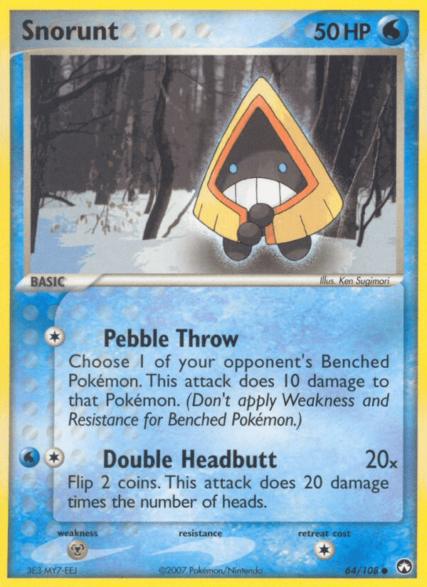 Snorunt, kortbilde fra pokemontcg.io