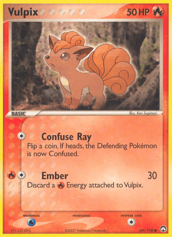 Vulpix, kortbilde fra pokemontcg.io