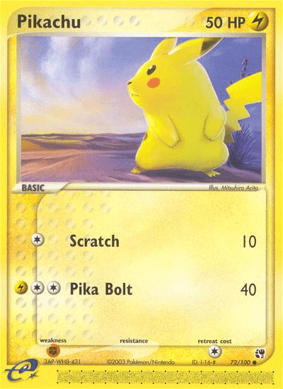 Pikachu, kortbilde fra pokemontcg.io