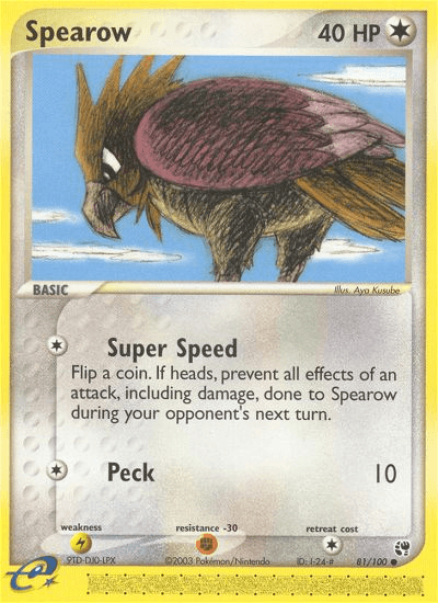 Spearow, kortbilde fra pokemontcg.io