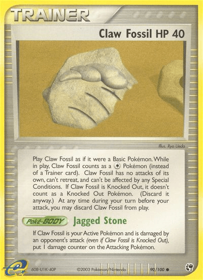 Claw Fossil, kortbilde fra pokemontcg.io