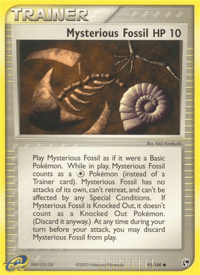 Mysterious Fossil, kortbilde fra pokemontcg.io