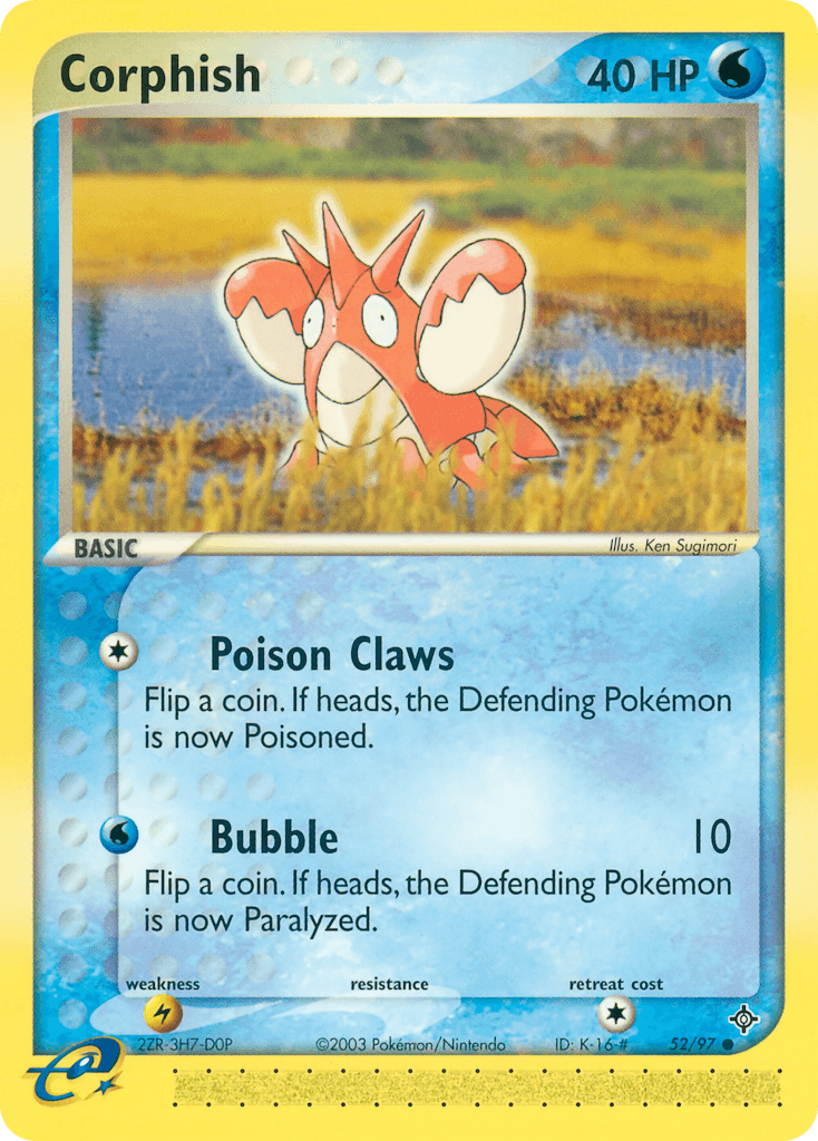 Corphish, kortbilde fra pokemontcg.io
