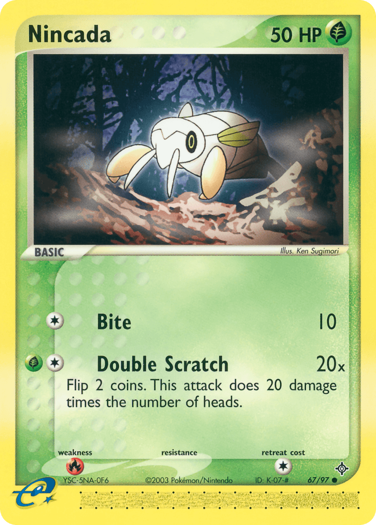 Nincada, kortbilde fra pokemontcg.io