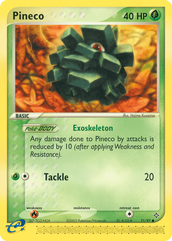 Pineco, kortbilde fra pokemontcg.io