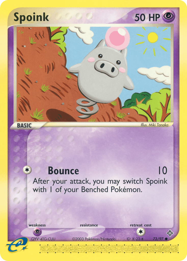 Spoink, kortbilde fra pokemontcg.io