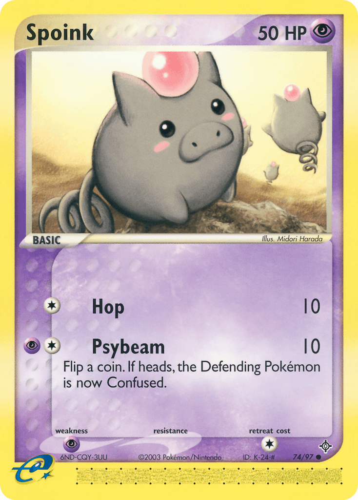 Spoink, kortbilde fra pokemontcg.io