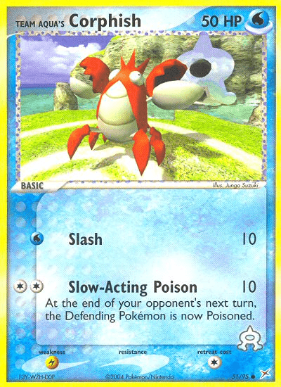 Team Aqua's Corphish, kortbilde fra pokemontcg.io
