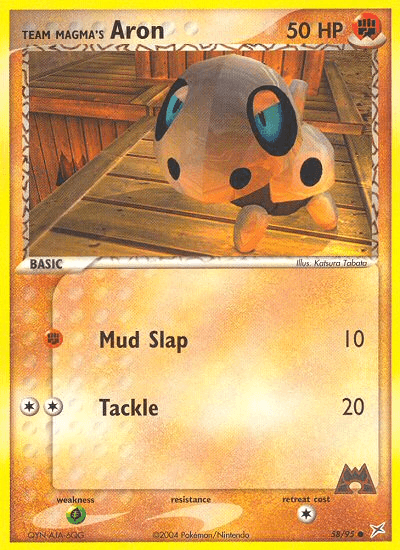 Team Magma's Aron, kortbilde fra pokemontcg.io