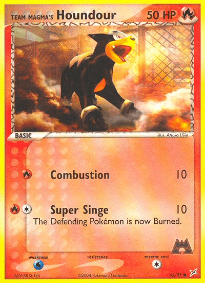 Team Magma's Houndour, kortbilde fra pokemontcg.io