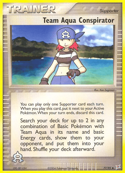 Team Aqua Conspirator, kortbilde fra pokemontcg.io