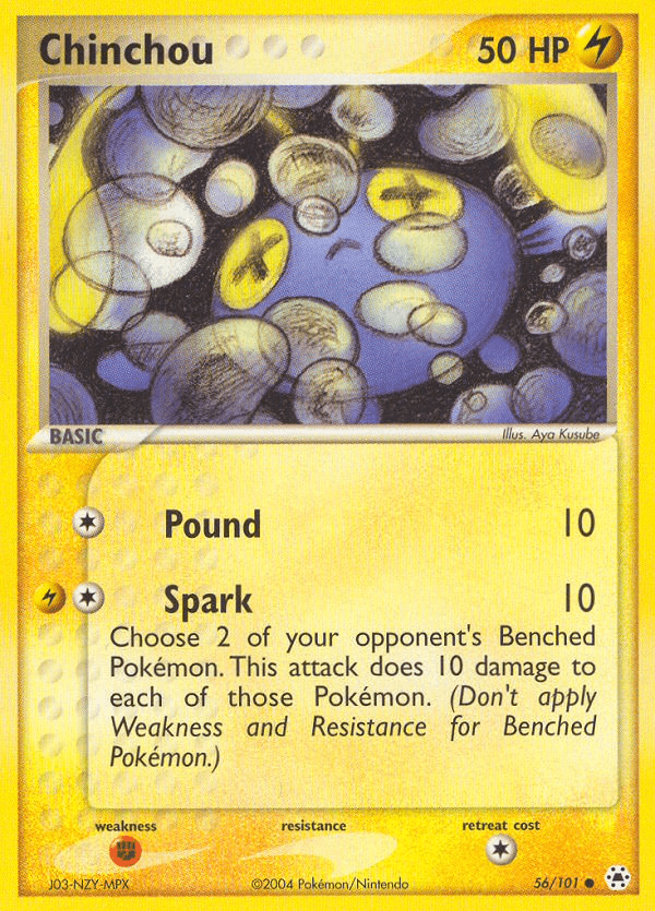 Chinchou, kortbilde fra pokemontcg.io