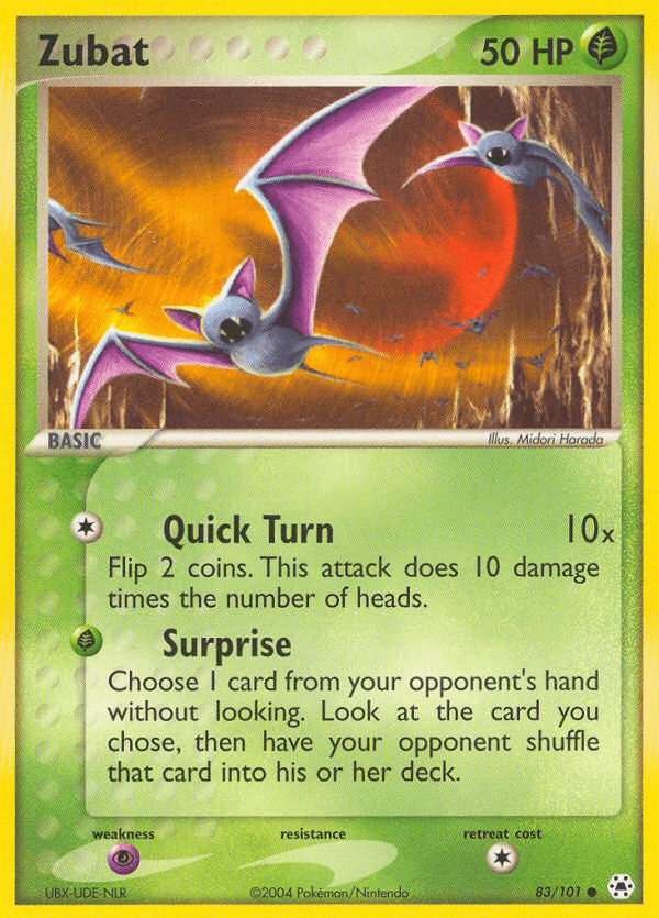 Zubat, kortbilde fra pokemontcg.io